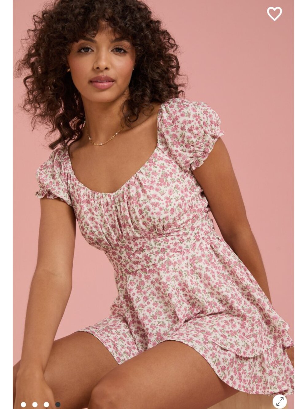 Haisley Floral Romper Altar'd State Pink Floral Romper NWT